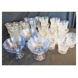 27 Piece Stemware - Cordial, Sundae, Pudding