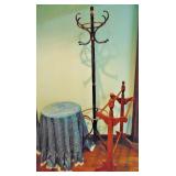 Quilt Rack, Coat Tree & Side Table