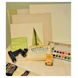 Painting Supplies, Glue Gun, Canvas, Woodburning