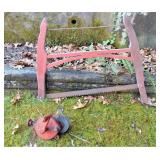 Vintage Saw and Hand Crank Grinder