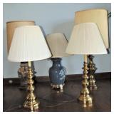Lot of 5 Table Lamps
