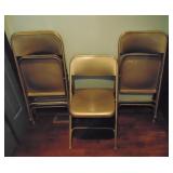 Four Metal Folding Chairs