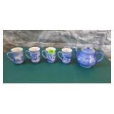 'Homestead in Winter' Currier & Ives Tea Set