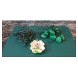 St. Patrick's Decor: Lights, Dish
