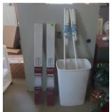 Blinds, Curtain Rods, Wastebasket