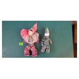 Vintage Handmade Yo-Yo Clown Dolls