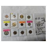 (12) US Coins