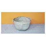 Vintage Galvanized Grain Basket