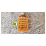 Flask w/ Humorous Leather Cover