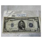1934D $5 Silver Certificate