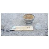 Apple Crate, Fish Cleaning Board, Glass Fish Bowl