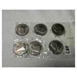 (6) Bicentennial Kennedy Half Dollars