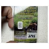 2.5 Grains .999 Silver Bar
