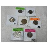 Asstd. US Coins--Buff Nickels, V Nickels, More