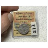 Silver 1/2 Groat Ancient Coin Polish-Lithuanian