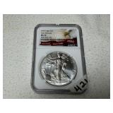 2020 American Silver Eagle MS70 Early Release