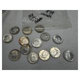 (14) 90% Silver Half Dollars Sold 14 times money