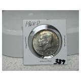 1968 D 40% Silver Kennedy Half Dollar