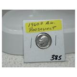 1960 D Roosevelt Dime