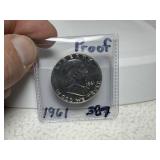 1961 Proof Franklin Half Dollar