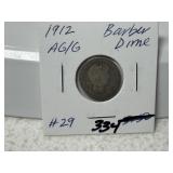 1912 Barber Dime