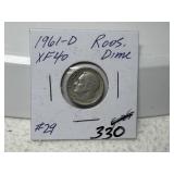 1961 D Roosevelt Dime