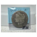 1878 CC Morgan Dollar