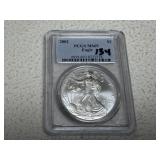 2002 American Silver Eagle MS69