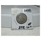 1875 Seated Liberty Quarter Key Date Rare