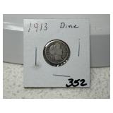 1913 Barber Dime