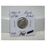 1962 D Roosevelt Dime