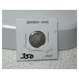 1908 Barber Dime