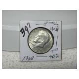 1968 40% Kennedy Half Dollar
