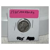 1935 Mercury Dime