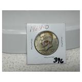 1969 D 40% Kennedy Half Dollar