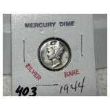 1944 Mercury Dime
