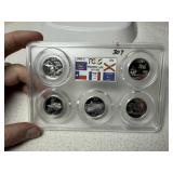 Proof-69 DCAM Silver Quarter Set (5 Quarters)