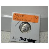 1963 D Roosevelt Dime