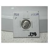 1964 Roosevelt Dime