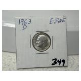 1963 D Roosevelt Dime