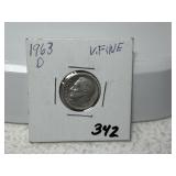 1963 D Roosevelt Dime