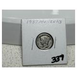 1937 Mercury Dime