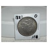 1881 O Morgan Dollar