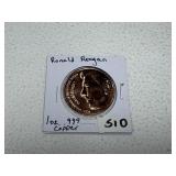 Ronald Reagan 1 oz. .999 Copper Round