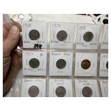 (12) Buffalo Nickels
