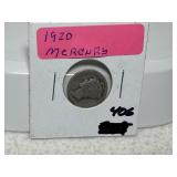 1920 Mercury Dime