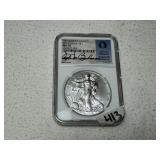 2014 American Silver Eagle MS70