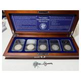 (5) Morgan Dollars--1 of Each Mint Including CC!!