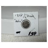 1853 Half Dime w/ Holes