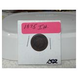 1875 Indian Head Penny